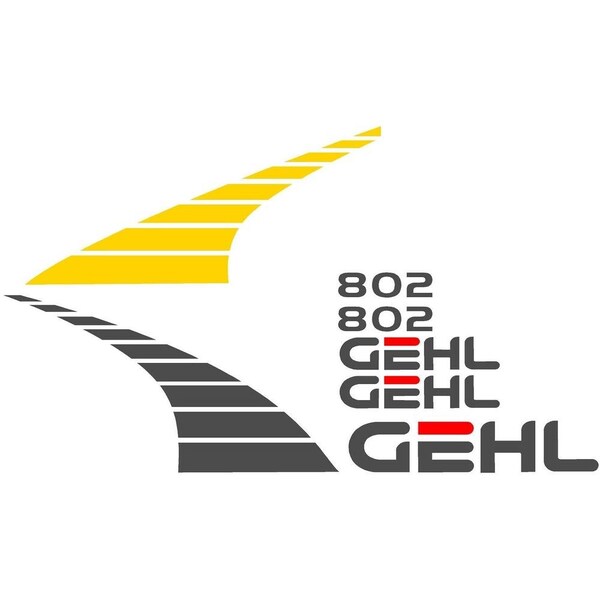 New Decal Set for Gehl Model 802 Compact Mini Excavator